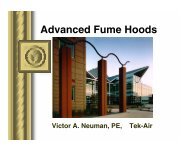 Advanced Fume Hoods - Lawrence Berkeley National Laboratory