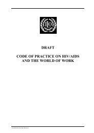 ILO Code of Good Practice on HIV/AIDS and the ... - Workinfo.com