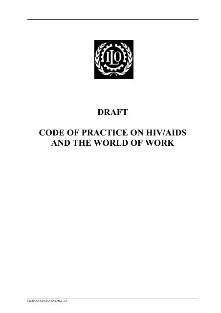 ILO Code of Good Practice on HIV/AIDS and the ... - Workinfo.com