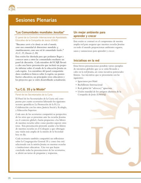 Programa del ICJSE - Cerpe