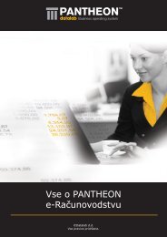 Vse o PANTHEON e-RaÄunovodstvu - Asistent doo