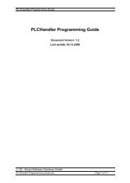 PLCHandler Programming Guide - Esco Drives & Automation