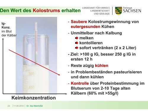 Geburtsverlauf und Erstversorgung der Kälber - Landwirtschaft in ...