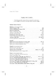 TABLE OF CASES - casebooks.eu
