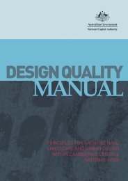 Design Quality Manual - the National Capital Authority