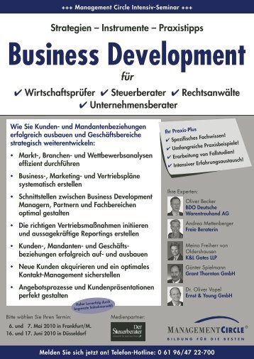 Seminar: Business Development - Management Circle AG - K&L Gates