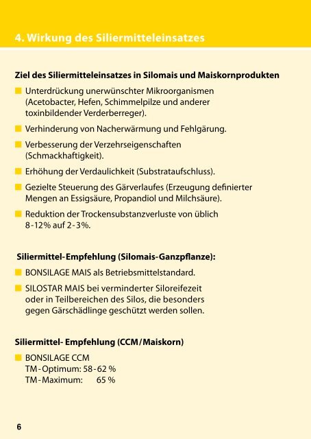 Maissilage-Fibel - Schaumann