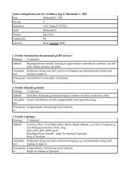 Undervisningsbeskrivelse for: t11Bma-c aug.11 Matematik C, 2HF ...