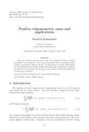 Positive trigonometric sums and applications