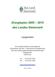 Energieplan 2005 - 2015 des Landes Steiermark - Noest