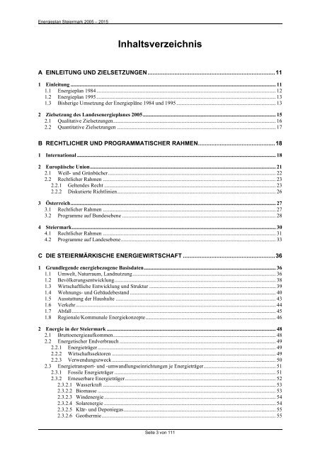 Energieplan 2005 - 2015 des Landes Steiermark - Noest