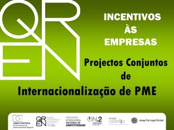 Internacionalização de PME - QREN