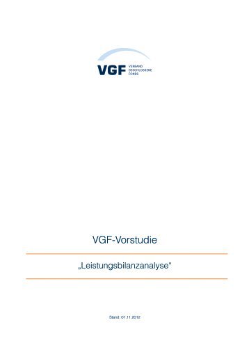 VGF-Vorstudie - Das kleine Wirtschaftswunder