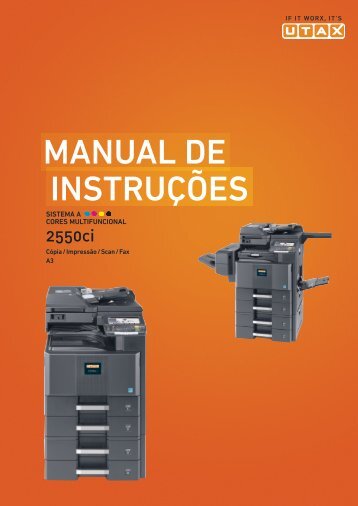 MANUAL DE INSTRUÃÃES - Utax