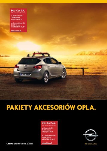 Akcesoria Opel: Promocyjne pakiety akcesoriÃ³w ... - Opel Dixi-Car