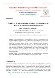 Studies on Synthesis, Characterization and Antibacterial Activity of ...