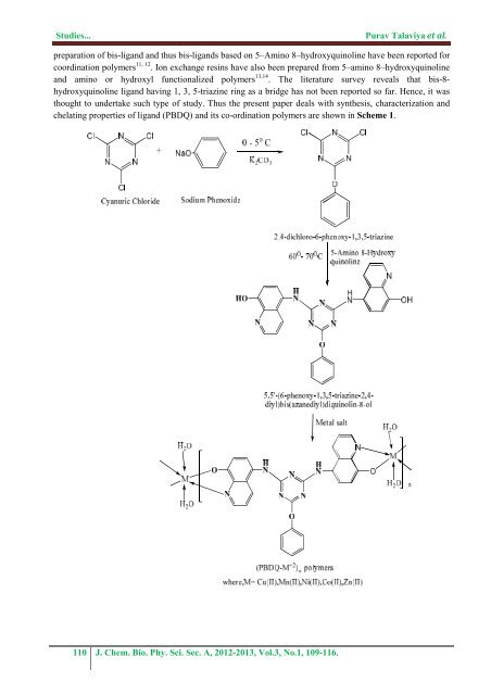 Studies on Synthesis, Characterization and Antibacterial Activity of ...