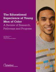 The Educational Experience of Young Men of Color - College Board ...