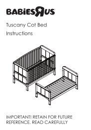 Tuscany Cot Bed Instructions - Toys R Us