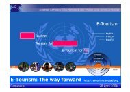 E-Tourism: The way forward http://etourism.unctad.org - Unctad XI