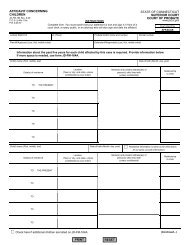 Affidavit Concerning Children - Connecticut Judicial Branch - CT.gov