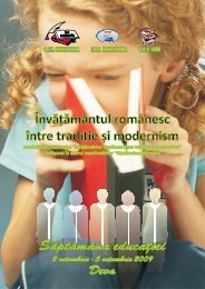 ÃnvÄ ÄmÃ¢ntul romÃ¢nesc Ã®ntre tradi ie Èi modernitate - SIP Hunedoara