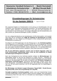 SR-Wart Ronald BalÃ Einsatzbedingungen - Bezirk Darmstadt