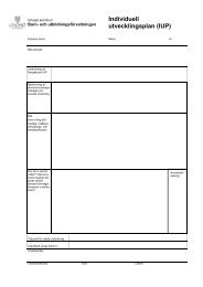 Individuell utvecklingsplan (IUP) - Gnosjö kommun