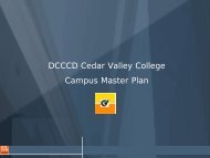 DCCCD Cedar Valley College Campus Master Plan