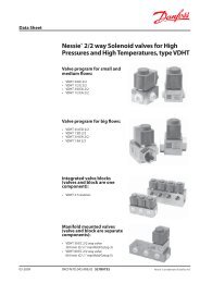 VDHT 2/2 ways solenoid valves - Danfoss