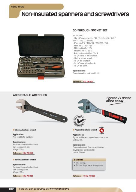 Hand tools - Bizline