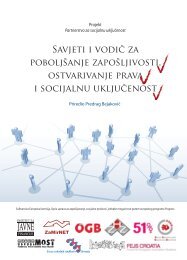 Savjeti i vodiÄ za poboljÅ¡anje zapoÅ¡ljivosti, ostvarivanje prava i ...