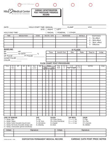 322-0947 CARDIAC CATH POST PROCEDURE rev 10-08