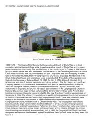 Laura Crockett House - Schoenherr Home Page in Sunny Chula Vista