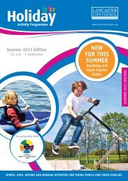 Download activity programme with details of how to book