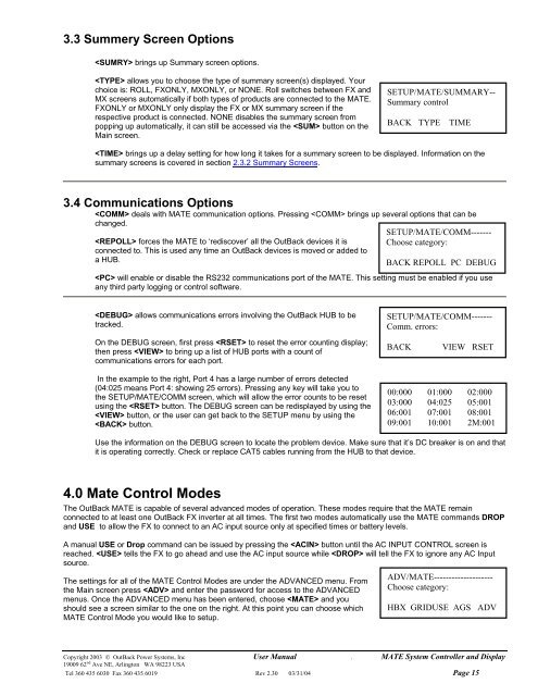 Mate users manual