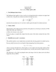 Astronomy 401 Problem Set 6 Due in class, Friday April 5, 2013 1 ...