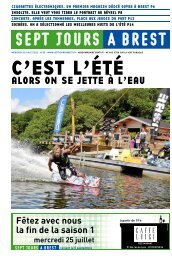 mercredi 25 juillet - Sept jours Ã  Brest