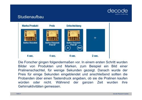 german PDF - Science Update - decode Marketingberatung