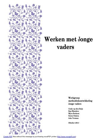 Werken met Jonge vaders