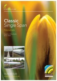 Classic Single Span - Northern Polytunnels