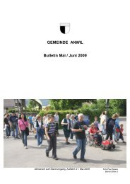 Bulletin Mai / Juni 2009 - Gemeinde Anwil