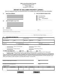 UPD601 - Illinois Unclaimed Property - State of Illinois