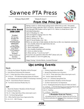 PTA Press1 - Sawnee Elementary PTA