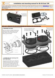 Installation and mounting manual for EK-D5 Dual TOP - EKWB