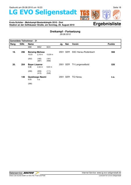 Ergebnisliste 3-Kampf - Lg-evo-seligenstadt.de