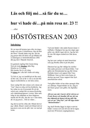 Høstøstrapport 2003, Janne Dahlgren