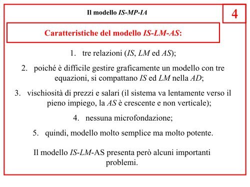 Il modello di Romer (IS-MP-IA) - Docente.unicas.it