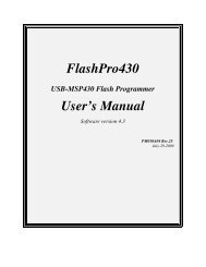FlashPro430 User's Manual