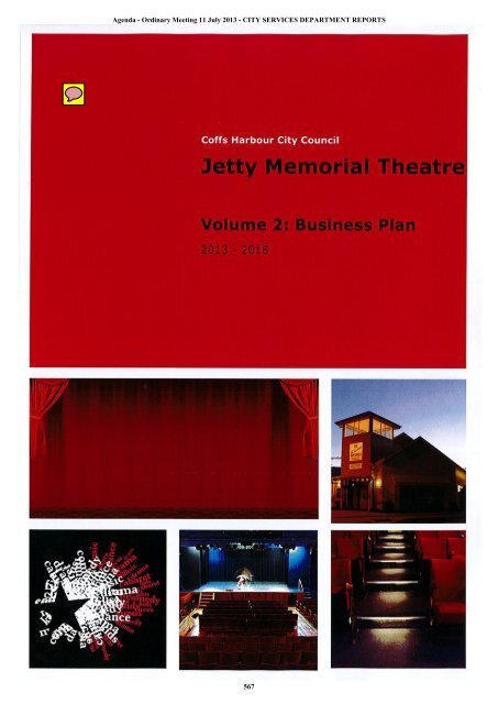 Jetty Memorial Theatre Business Plan Coffs Harbour City Council